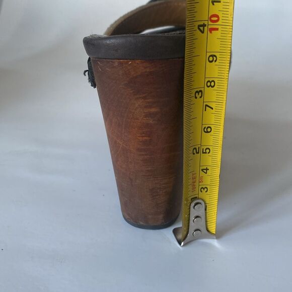 Rag & Bone Black & Tope Leather Platform 4” Wood Heels sz 6 Urban Edge Model - Picture 13 of 13